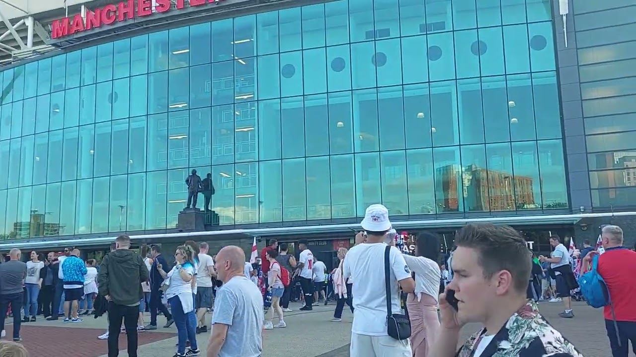 Old Trafford before England vs North Macedonia match. UEFA Euro Qualifiers, 19 June 2023.