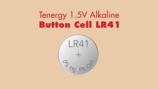 Tenergy LR41 / AG3 1.5V Alkaline Button Cells