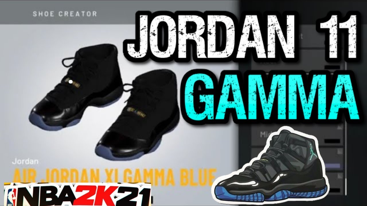 HOW TO MAKE Air Jordan 11 Gamma Blue in NBA 2K21 *RARE* 🥶 NBA 2K21 Shoe Creator