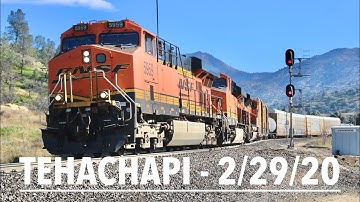 Railfanning the Tehachapi Pass - 2/29/20