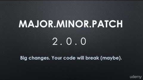 02 Conceptual Aside Semantic Versioning semver