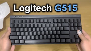 Logitech g515 lightspeed TKL wireless gaming keyboard (unboxing)