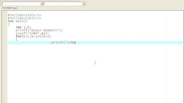 Table in C programming