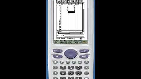 Drawing a Linear Regression on the ClassPad
