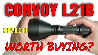 ライト・ランタン CONVOY L21B LHP73B 5000K 7500lm 912m Convoy L21B review | Long-range flashlight with 395,000 cd