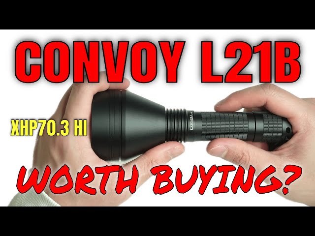 ライト・ランタン CONVOY L21B LHP73B 5000K 7500lm 912m Convoy L21B review | Long-range flashlight with 395,000 cd