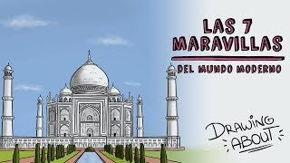THE 7 WONDERS OF THE MODERN WORLD | Draw My Life screenshot 1
