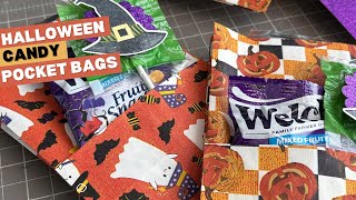 DIY Halloween Candy Pocket Bags | Dollar Tree Gift Bag Treat Idea