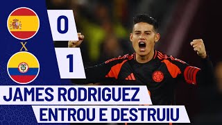 JAMES RODRÍGUEZ DESTRUI O JOGO, E COLÔMBIA VENCE A ESPANHA EM AMISTOSO | Melhores Momentos