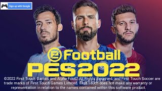 FTS 2022 MOD efootball 2022  Android 300MB New Kits 2021-22 & Latest Transfers Offline Best Graphics