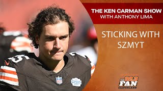 Browns are sticking with rookie kicker Andre Szmyt, if he fails it is the Browns fault.