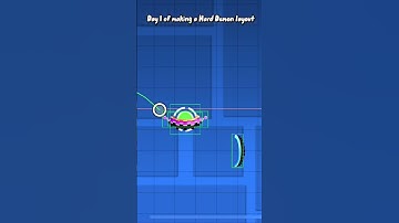 Day 1 of making a Hard Demon layout #geometrydash #layout #harddemon
