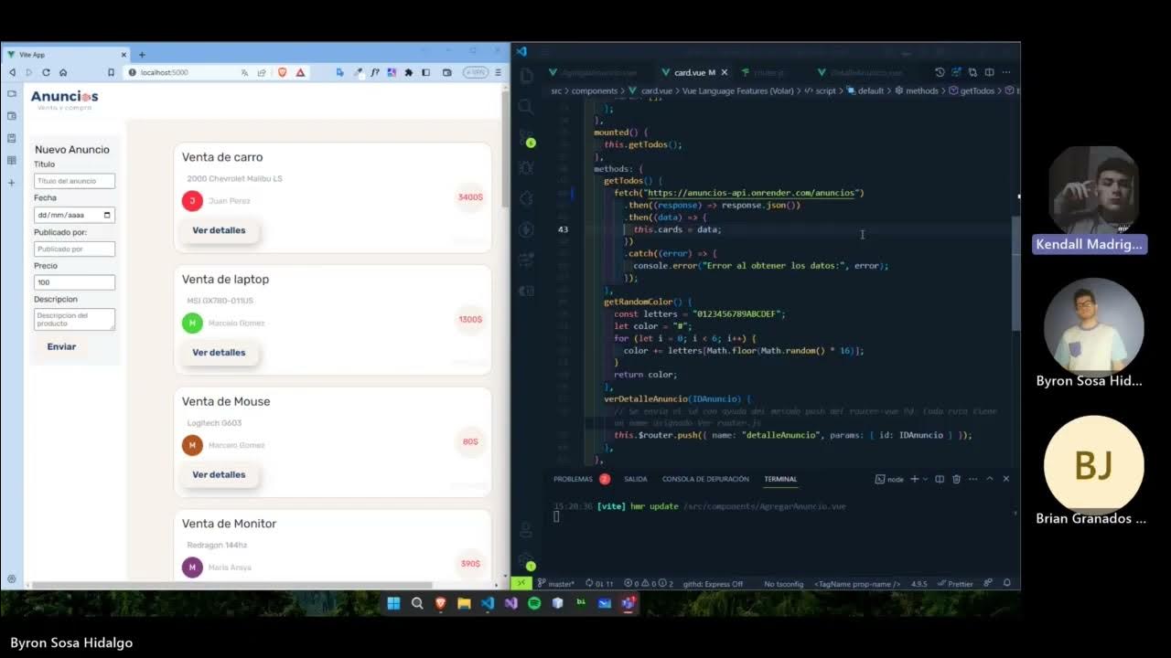 Ejemplo Vue JS grupo 04 2C 2023 - YouTube