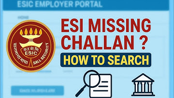 👉 How to Find/Search Missing ESI Challan Number in ESIC Employer Portal | Step by Step Guide
