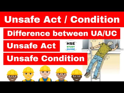 Unsafe act and Unsafe condition in hindi | difference between unsafe act and unsafe condition