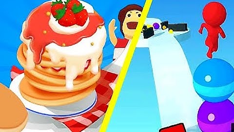 Pancake Run Vs Stack Rider | Gameplay Android ios | Android Gameplay Video #walkthrough