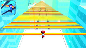 New Satisfying Mobile Game Roof Rails Top Gameplay Walkthrough Android,iOS Max Speed Run All Levels