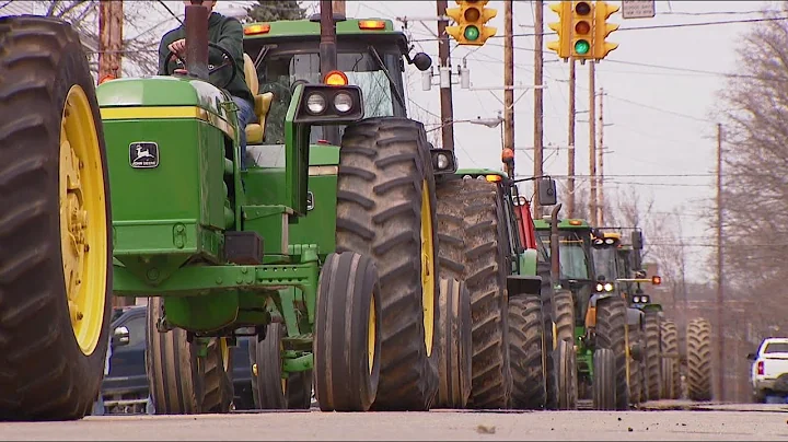 CORONAVIRUS TRACTOR FUNERAL PROCESSION FOR FARMER - Shot and edited by David Bradford