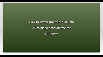 How to install graphviz in Ubuntu 15 to plot a decision tree for XGBoost?