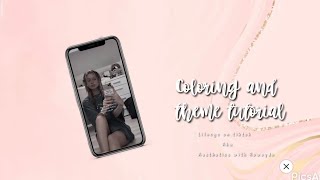 Gray aesthetic coloring and theme tutorial.
