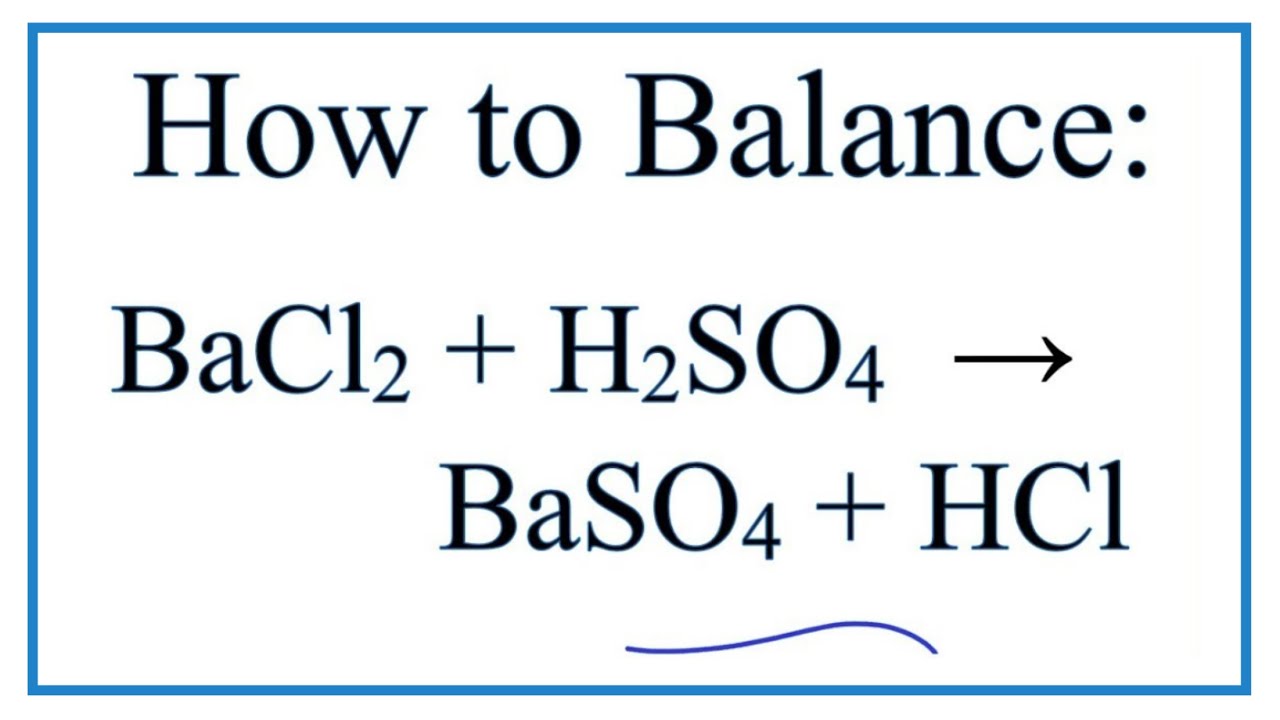 Ba bacl2 hcl h2s