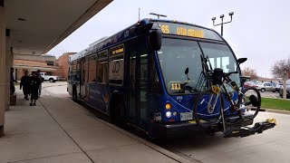 Ride On Pace Bus 2018 ElDorado National Axess BRT 6755 On Rt 565 Grand Ave to Waukegan Metra Station