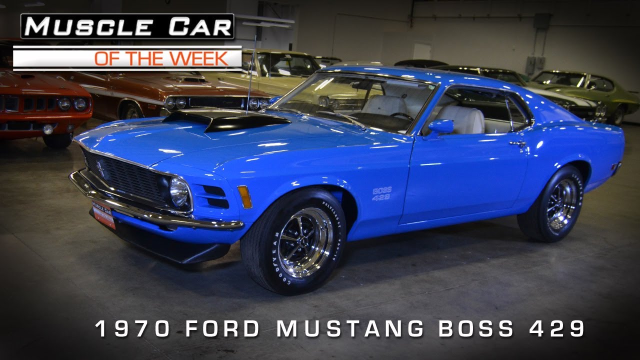Muscle Car Of The Week Video 32 1970 Ford Mustang Boss 429