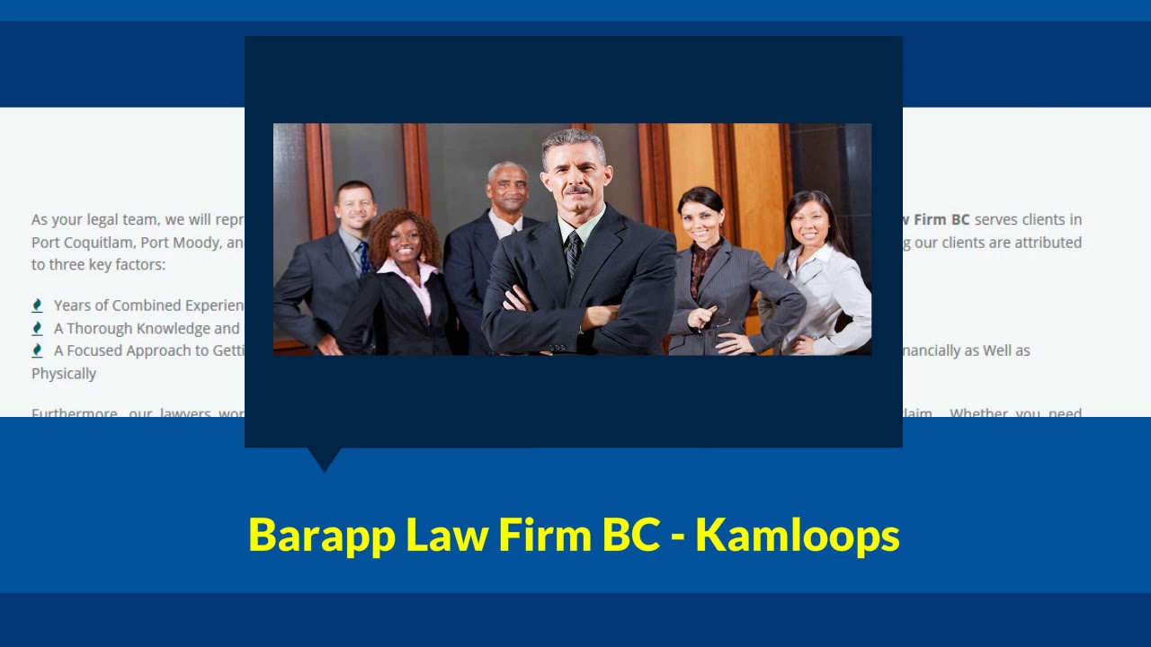 Personal Injury Lawyer IN Kamloops Barapp Law Firm BC YouTube