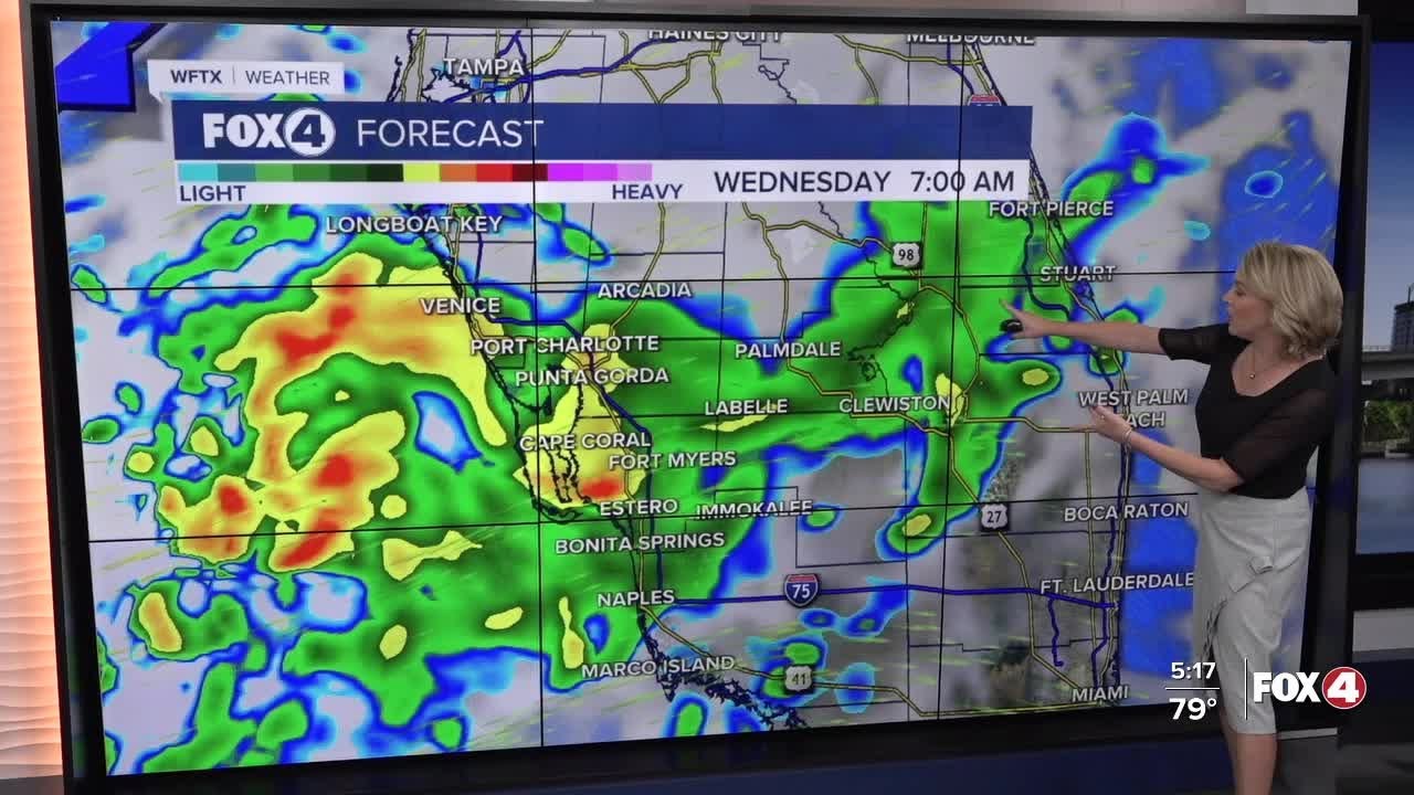 Remnants of Sara to help ramp up our rain chances - YouTube
