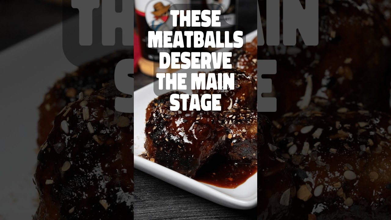Korean BBQ Beef Meatballs video thumbnail