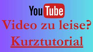 DaVinci-Resolve-Videos auf Youtube zu leise - Kurzanleitung für schnellste Lösung | #youtubedeutsch