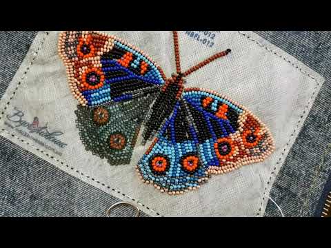 Бабочка схема вышивка бисером