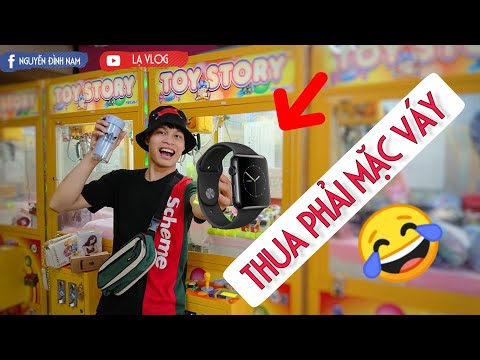 Thử thách Gắp Đồng hồ Thông Minh - Ai Thua Phải Mặc VÁY (Claw Smart Watch) Lạ Vlog