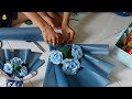 How to make flower bouquet easy  cheap  diy