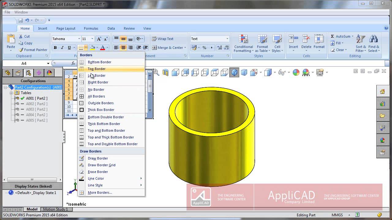 Design Table Solidworks example of a design table that controls mass and center of mass Applicad Indonesia Solidworks Tipstrick Design Table Drawing Youtube Design Table Solidworks design table with massmp4 youtube Applicad Indonesia Solidworks Tipstrick Design Table Drawing Youtube
