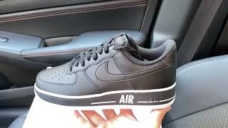 nike air force 1 low bold air black white