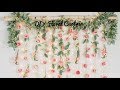 DIY Floral Curtain