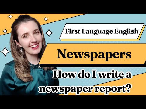 First Language English IGCSE Newspaper Report Writing 