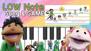 PIANO for KIDS | LOW note Friends in the BASS CLEF | Note GAME | PRESCHOOL Music Education screenshot 4