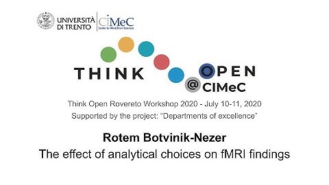 TORW2020 - R. Botvinik-Nezer: The effect of analytical choices on fMRI findings