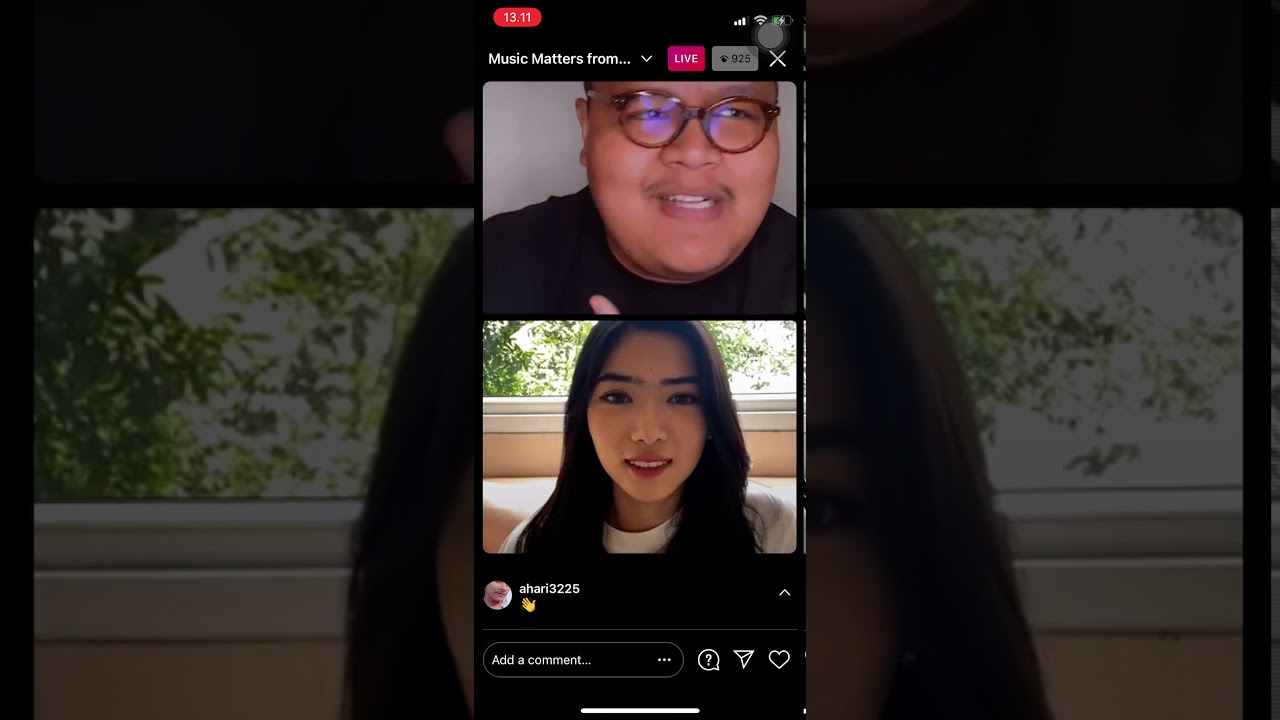 Live instagram Isyana saraswati
