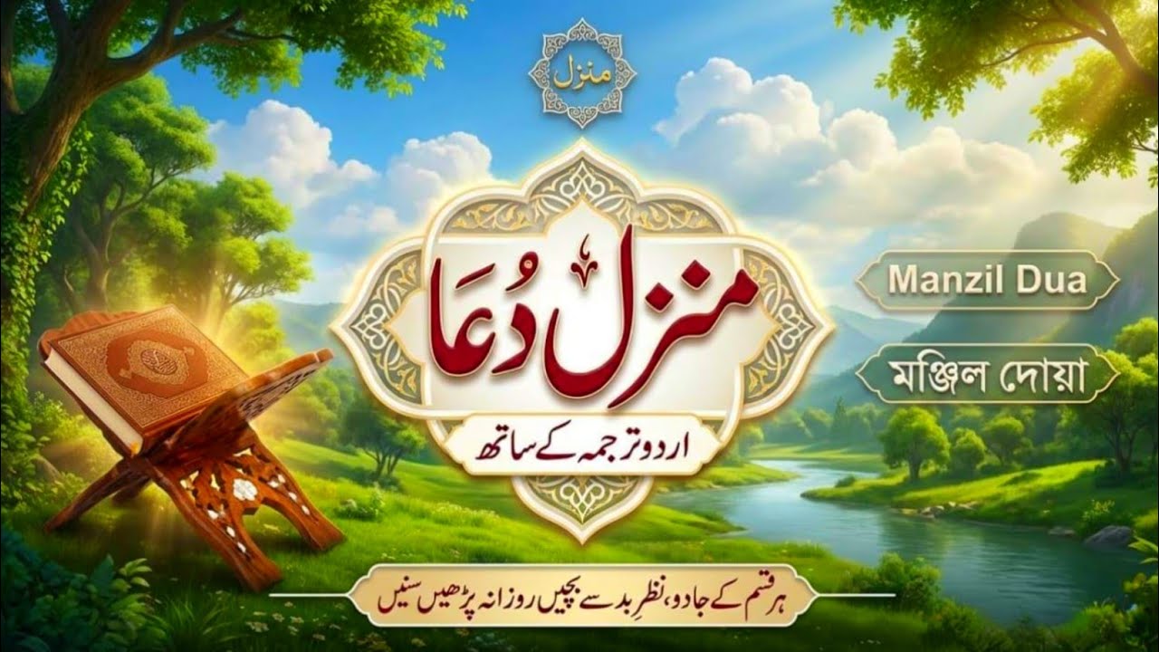 Manzil Dua with Urdu Translation | Every Problem Solution | Daily Recitation Urdu  Tarjuma| Epi 0030