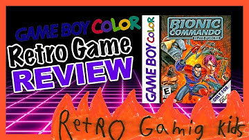 Kids Retro Game Review - Bionic Commando Elite Forces - Gameboy Color