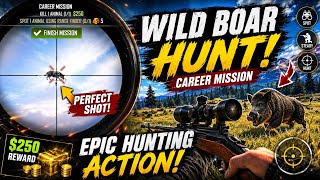🔥 WILD BOAR HUNT! Perfect Sniper Shot 😱 | Epic Hunting Mission Gameplay  screenshot 2