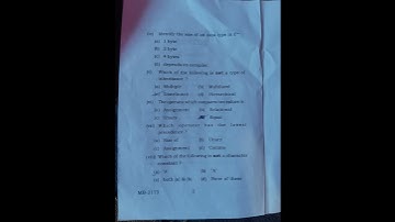 UG-SEM1 QUESTION CC1(IT-2023)|| RANCHI UNIVERSITY|| EDUCATION || BCA /IT/CS ||#ranchiuniversity