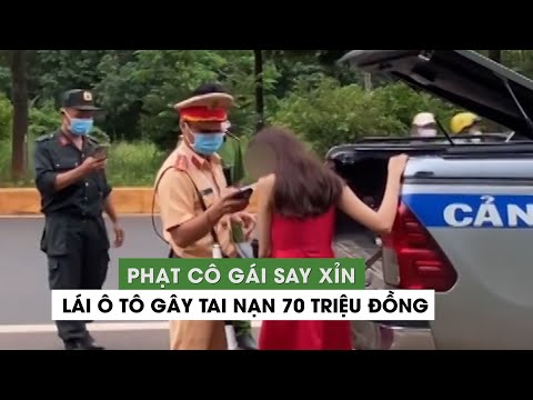 Video Bình Phước: Phạt nữ tài xế say xỉn gây tai nạn rời... - youtube