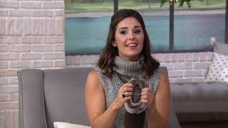 Skechers Sweater Knit Faux Fur Slippers - Ice Angel on QVC