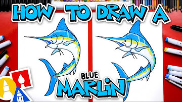 How To Draw A Blue Marlin