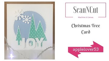 ScanNCut Canvas Christmas Tree Card