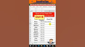 How to use Flash Fill in Excel??? #exceltutorial #excel